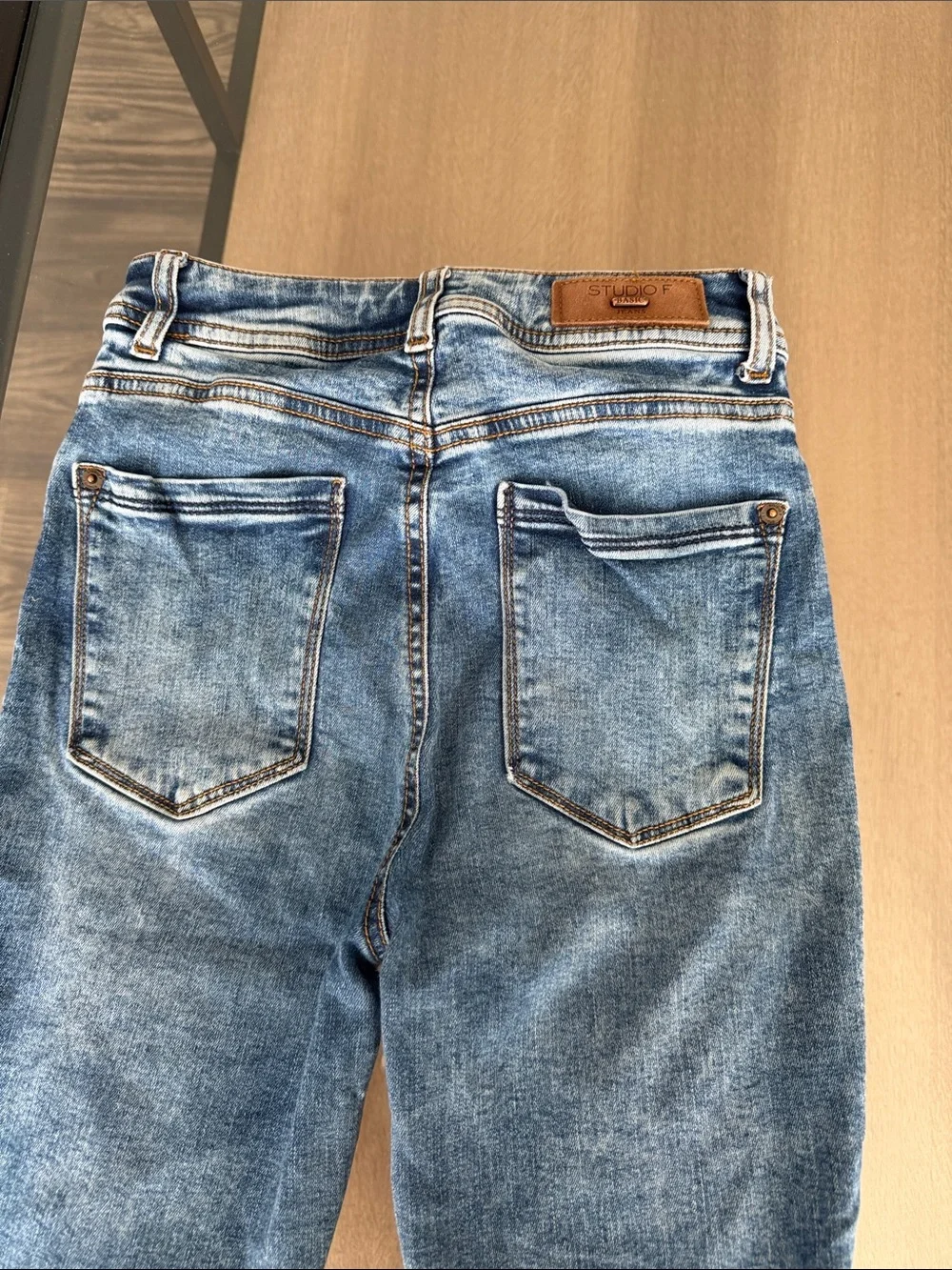 Classic Blue Skinny Jeans for Women - Light Blue Denim